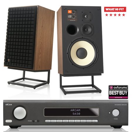 Arcam SA30 streamer-erősítő + JBL L100 Classic hifi szett