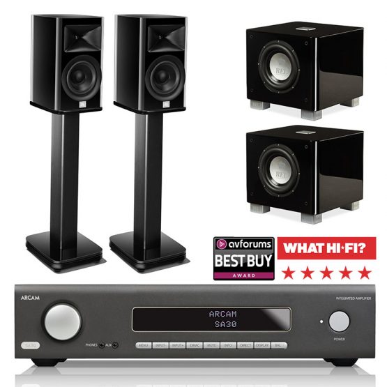 Arcam SA30 + JBL Synthesis HDI-1600 + (2 db) REL T/7x hifi szett
