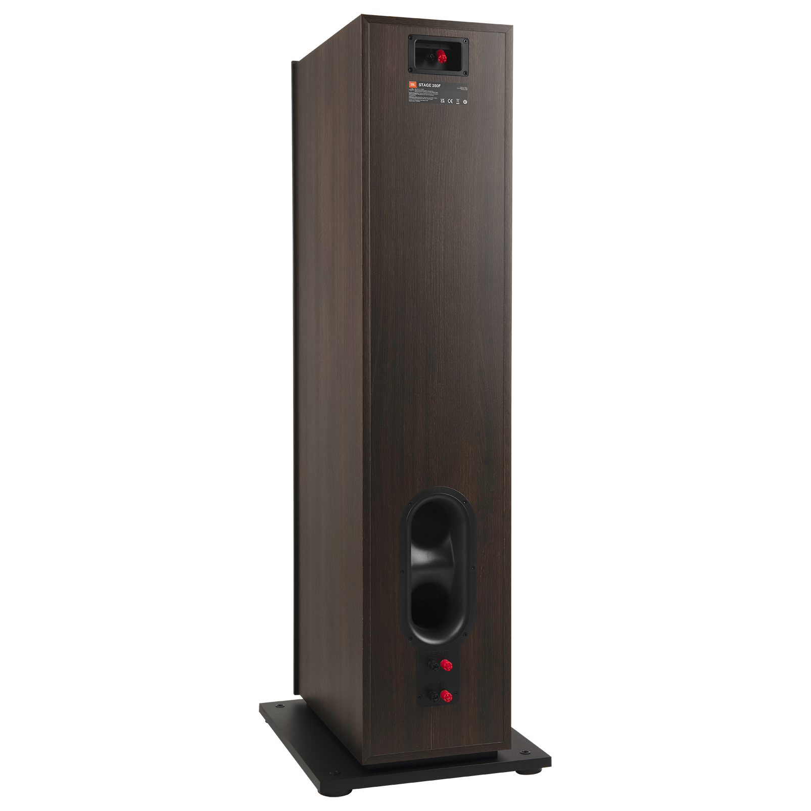 JBL Stage 280F álló hangfal (Espresso) hátsó oldala