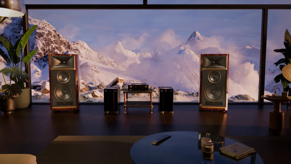 JBL Summit K2 high end hangfalpár (ébenfa) és Mark Levinson elektronika